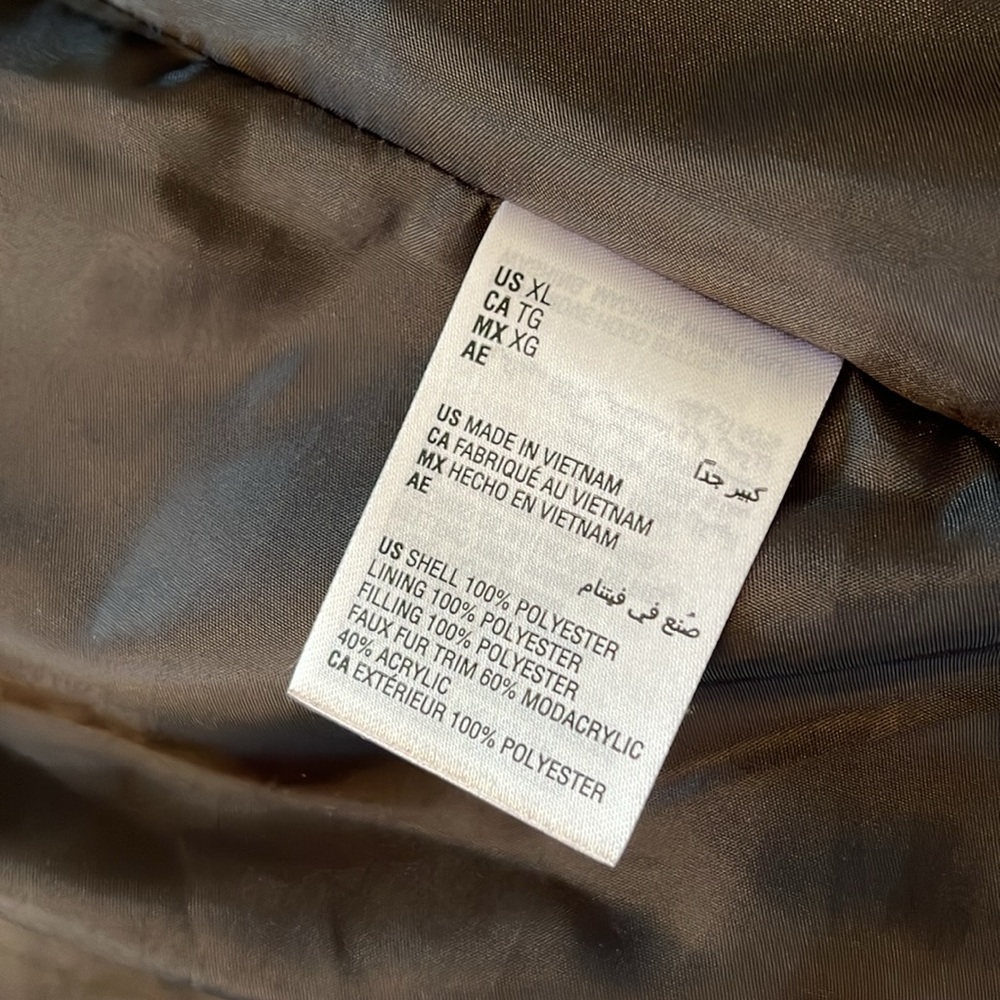 INC Faux-Fur Trim Hooded Puffer Coat, Created for Macy's size XL in EUC - Picture 7 of 9